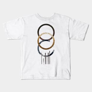 Abstract unique art design geometric Kids T-Shirt